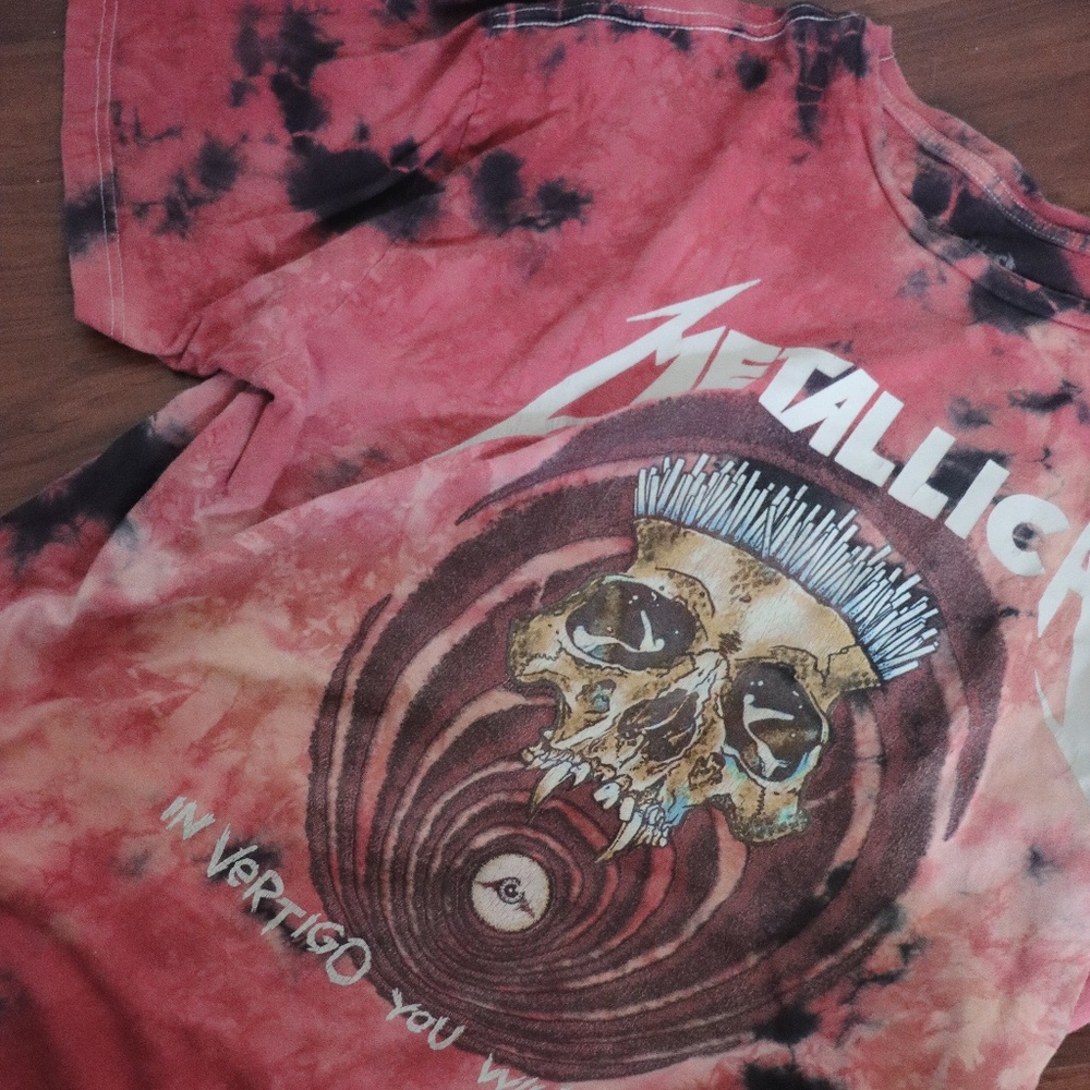 METALLICA TSHIRT XL RETRO TIE DYE